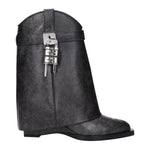 Givenchy Black Leather Ankle Boots GI-9467669872905-EU35/US5