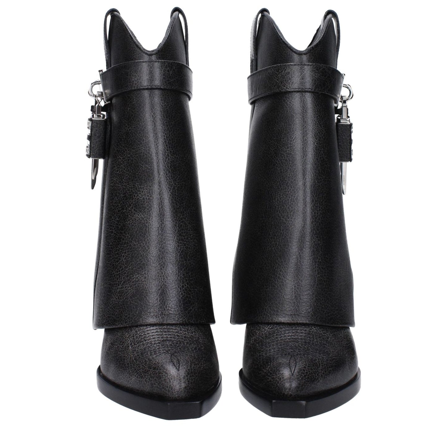 Givenchy Black Leather Ankle Boots GI-9467669872905-EU35/US5