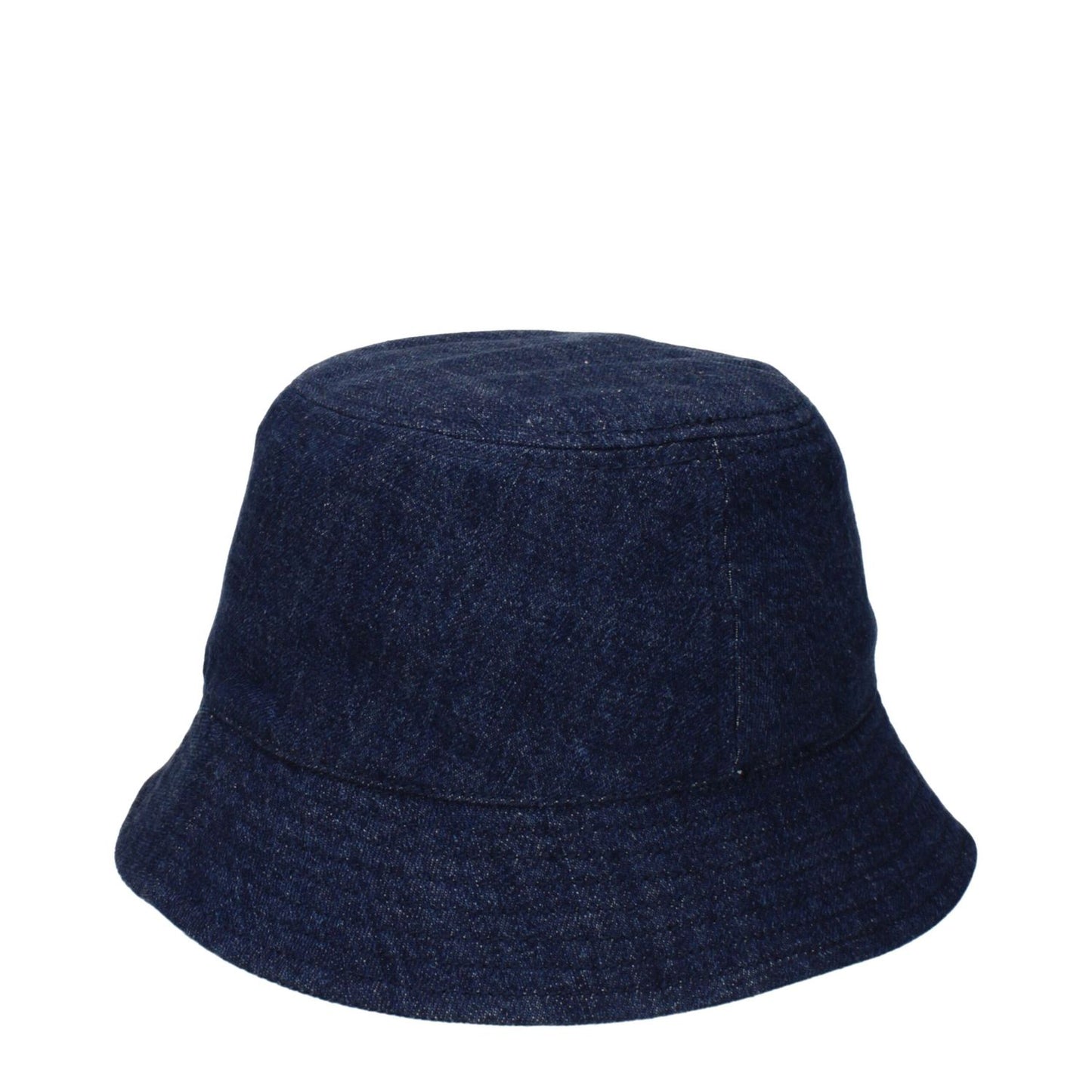 Isabel Marant Blue Cotton Bucket Hat with front logo, 100% cotton, product code F82510, stylish accessory ideal for casual wear.