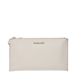 Michael Kors Beige Leather Clutch Bags MI15133084320009BT