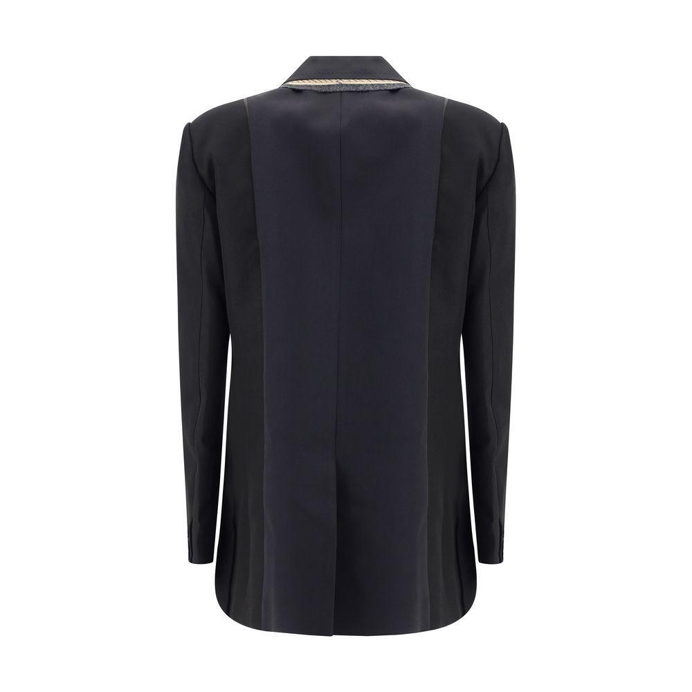 Sacai Double-breasted Blazer with double revers SA-2507937001-2