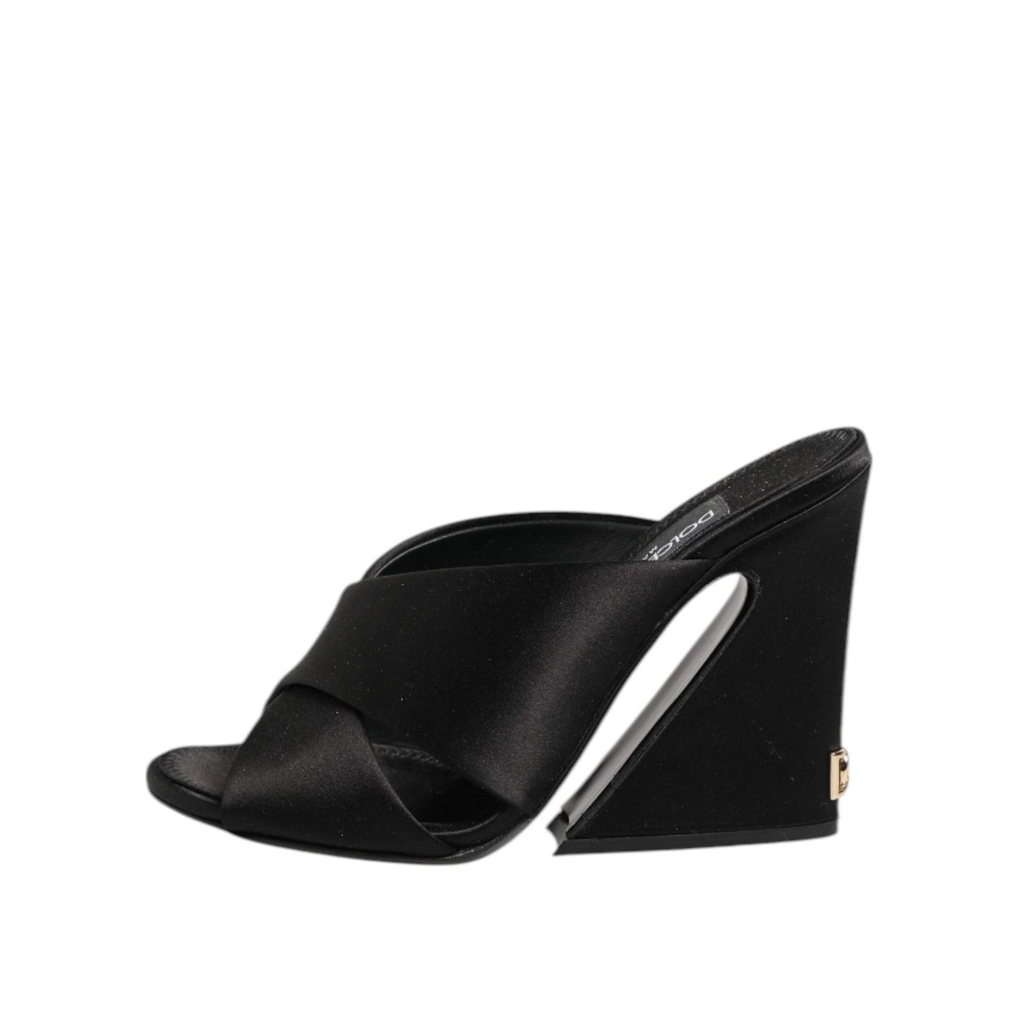 Dolce & Gabbana Black Keira Baroque High Heel Sandals Shoes
