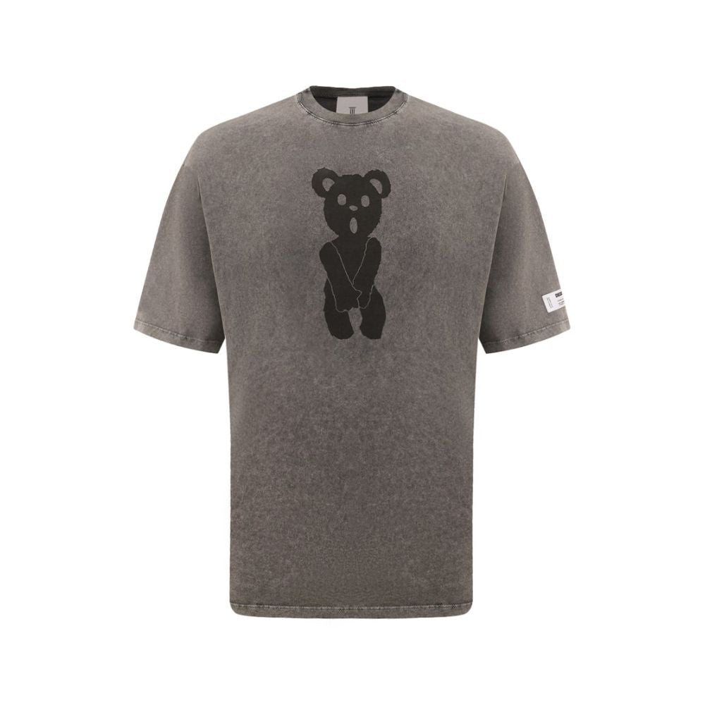 Diego Venturino Gray Cotton T-Shirt DI-15851-S