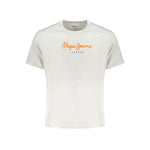 Pepe Jeans Gray Cotton T-Shirt PE-31353-S
