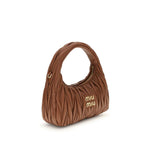 Miu Miu Wander Hobo quilted matelassé Handbag MI5BC125VOOYAN88F0033BB