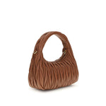 Miu Miu Wander Hobo quilted matelassé Handbag MI5BC125VOOYAN88F0033BB