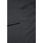 Dolce & Gabbana Gray Logo Graphic Cotton Crew Neck T-shirt