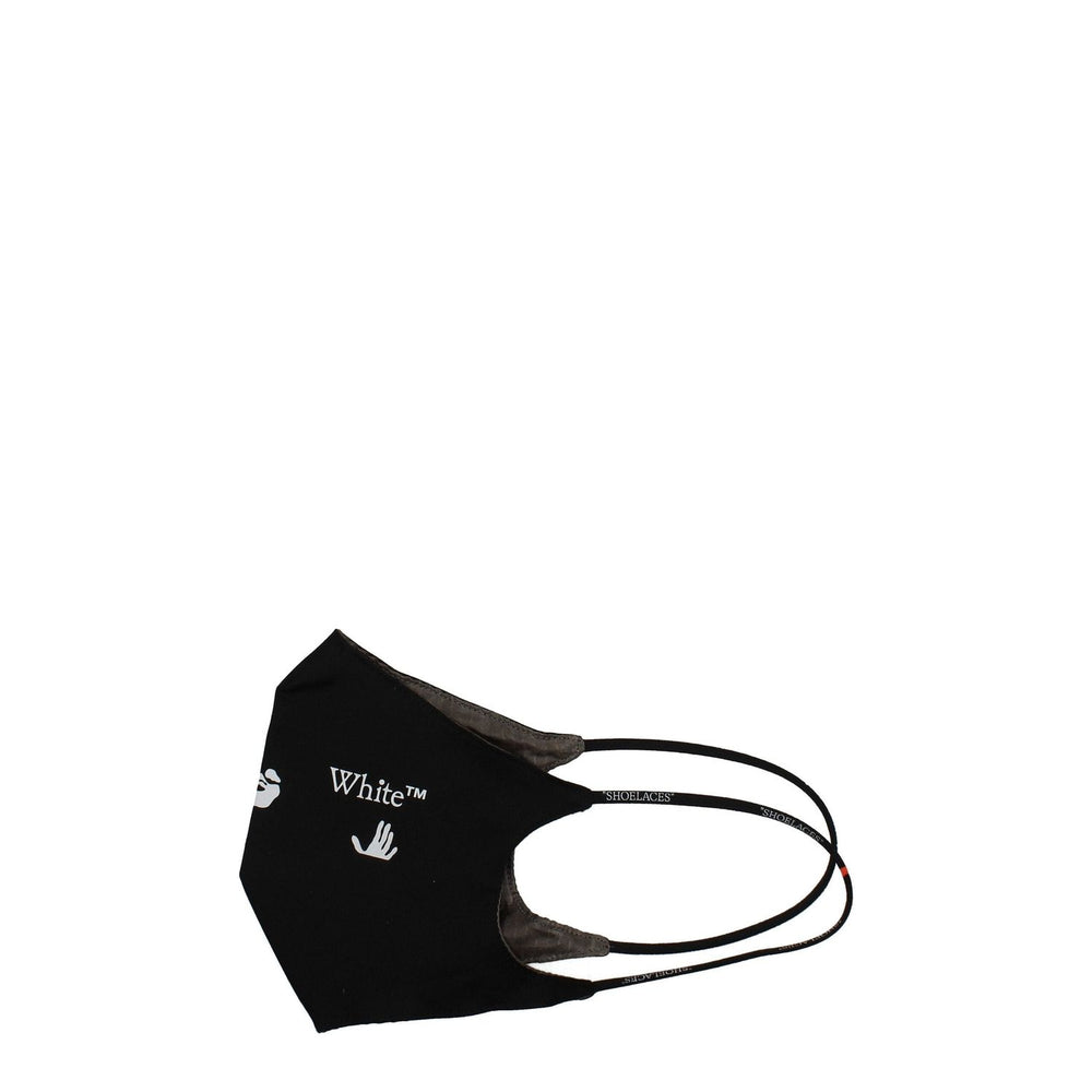 Off-White Black Cotton Facemasks OF8547171631369BT