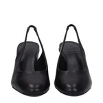 Max Mara Black Leather High Heel Pumps