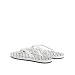 Dolce & Gabbana Black White Logo Beachwear Flats Slipper Shoes