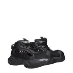 Versace Black Leather Athletic Sneakers VE-15247752397065-EU35/US5