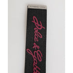 Dolce & Gabbana Black Burgundy Polyester DG Logo Men Keychain Keyring
