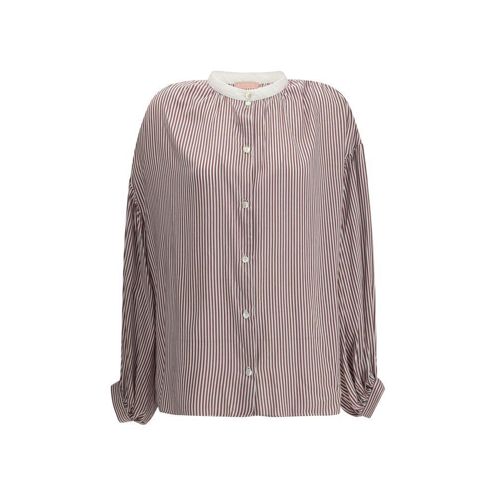 Kristina Ti Striped Shirt with wide sleeves KR-KCA0614TI0288RO4-IT38 | S
