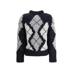 Ermanno Scervino Wool argyle-patterned Cardigan ER-D475D303RUIUD4721-L
