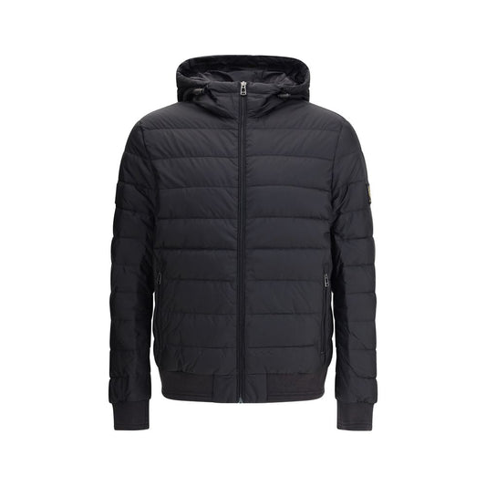 Belstaff Black Nylon Full-Length Jacket
