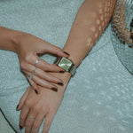 CASIO VINTAGE Mod. EDGY COLLECTION SUNRAY DIAL - GREEN LEMON AQ-230A-9AMQYES
