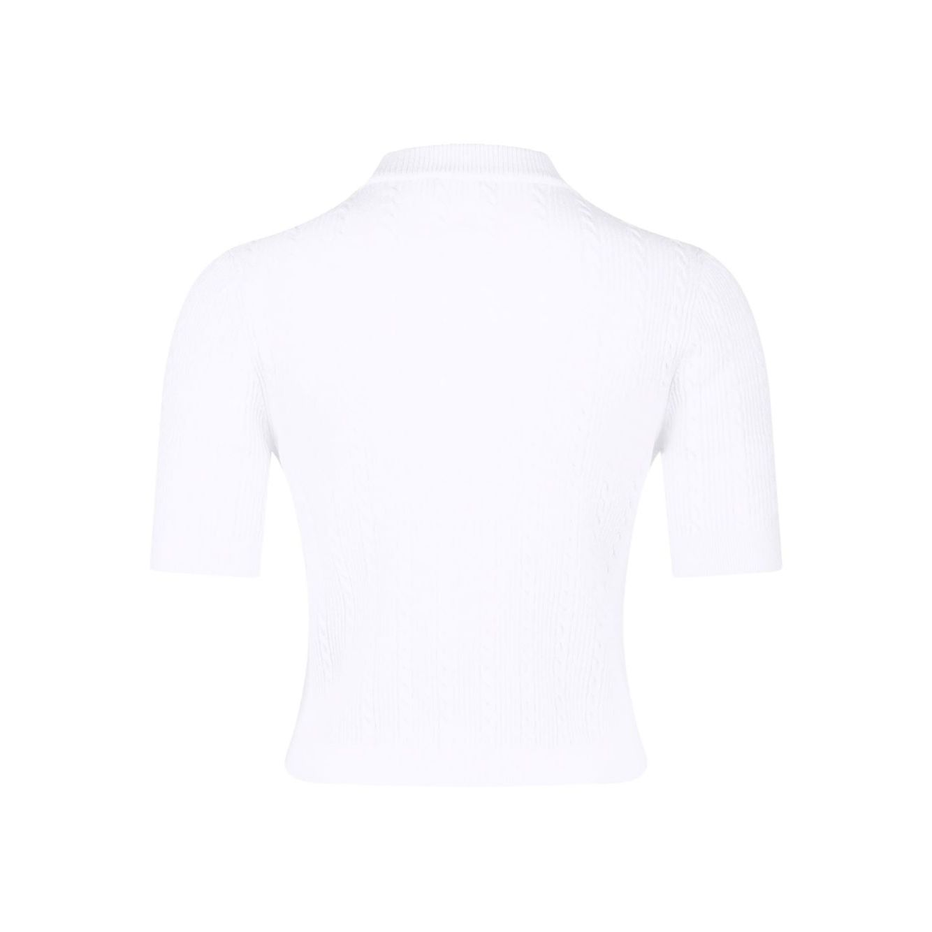 Balmain Ribbed buttoned top Topwear