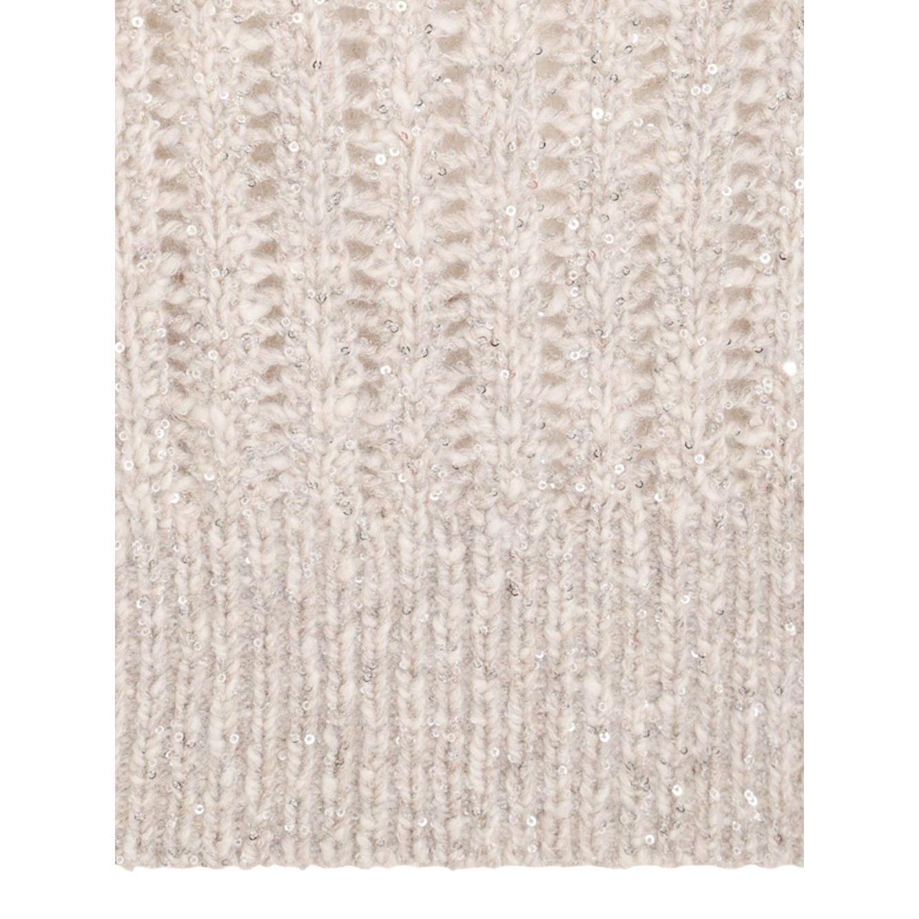 Brunello Cucinelli Natural Knitted Crewneck Vest