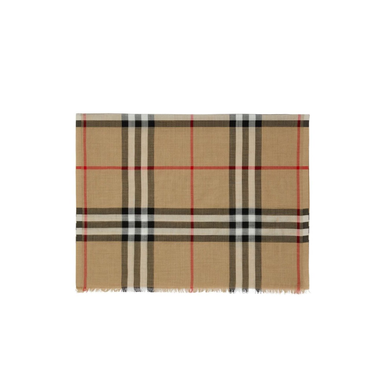Burberry Check wool and silk scarf