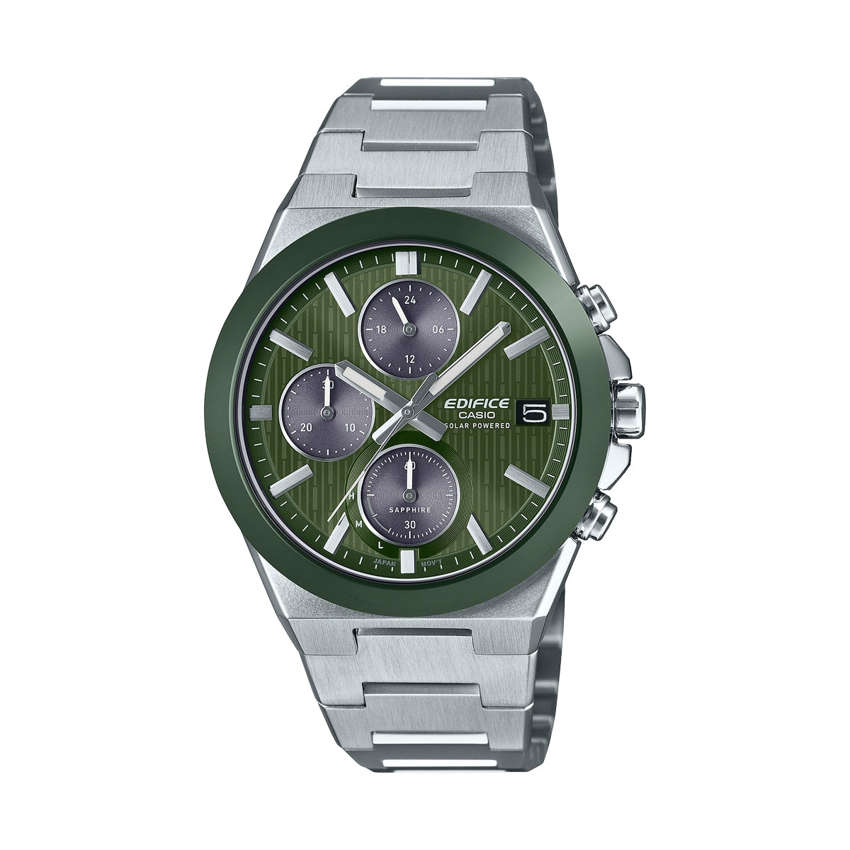 CASIO EDIFICE Mod. SOLAR POWERED CHRONOGRAPH - GREEN-0