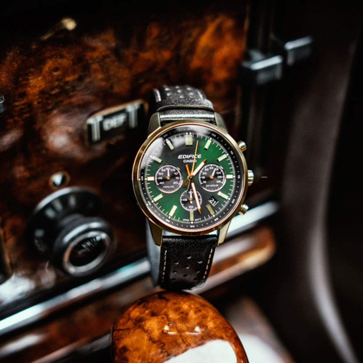 CASIO EDIFICE Mod. STANDARD CHRONOGRAPH GOLD - GREEN