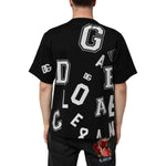 Dolce & Gabbana Black Cotton Letter Logo Short Sleeve T-shirt