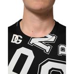 Dolce & Gabbana Black Cotton Letter Logo Short Sleeve T-shirt