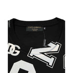 Dolce & Gabbana Black Cotton Letter Logo Short Sleeve T-shirt