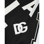 Dolce & Gabbana Black Cotton Letter Logo Short Sleeve T-shirt