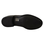 Dolce & Gabbana Black Lace Up Leather Men Formal Derby Shoes