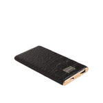 Dolce & Gabbana Black Leather Embossed Skin 3000mAh Power Bank Charger USB SMY10715