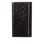 Dolce & Gabbana Black Leather Embossed Skin 3000mAh Power Bank Charger USB SMY10715