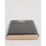 Dolce & Gabbana Black Leather Exotic Skin 3000mAh Power Bank Charger USB SMY10714