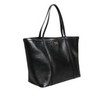 Dolce & Gabbana Black Leather Miss Escape Shopping Tote Women Borse Bag