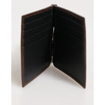 Dolce & Gabbana Brown Leather DG Logo Engrave Bifold Card Holder Wallet SMY11258