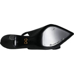 Dolce & Gabbana Black Devotion Leather Heels Slingback Shoes LA11411-35