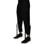 Dolce & Gabbana Black Polyester Men Cropped Pants PAN75035-44