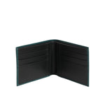 Dolce & Gabbana Green Leather DG Logo Engrave Men Bifold Card Holder Wallet SMY11277