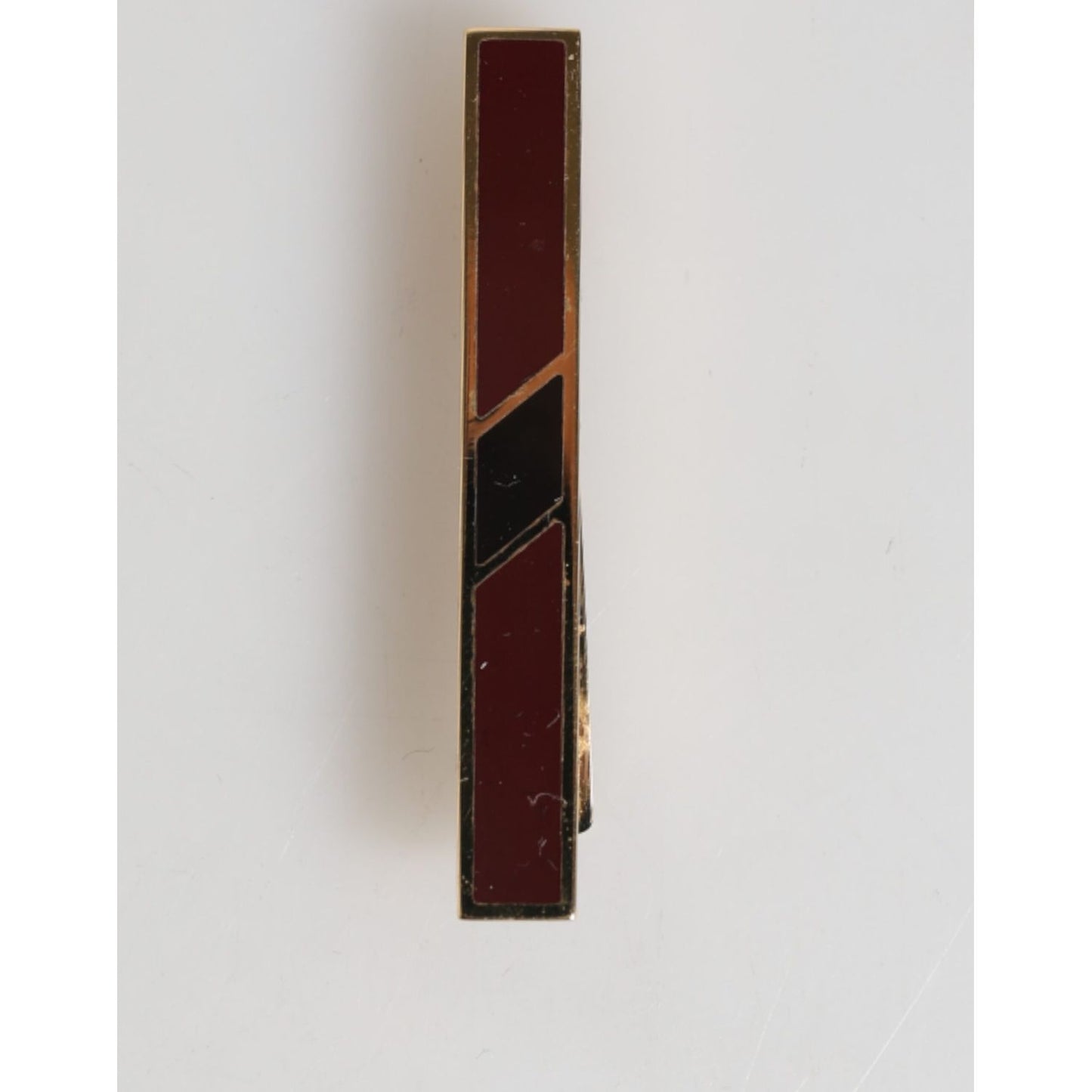 Dolce & Gabbana Multicolor Gold Tone Brass Men's Accessory Tie Clip Bar SMY10722