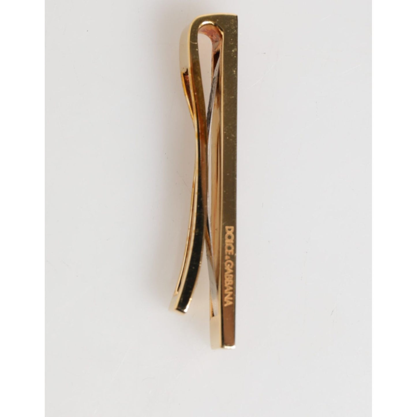 Dolce & Gabbana Multicolor Gold Tone Brass Men's Accessory Tie Clip Bar SMY10722