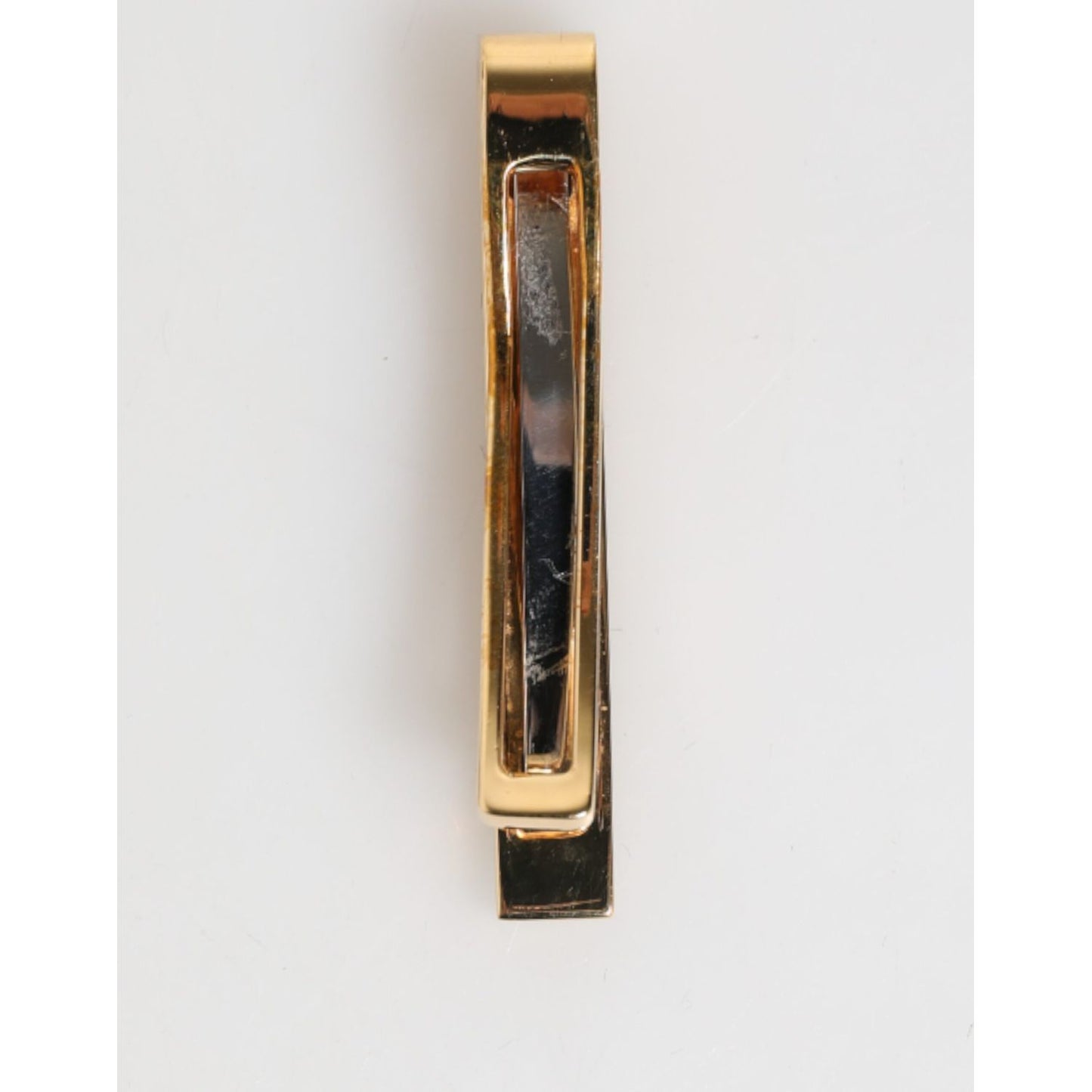 Dolce & Gabbana Multicolor Gold Tone Brass Men's Accessory Tie Clip Bar SMY10722