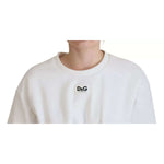 Dolce & Gabbana White Cotton Corset Stretch Top T-shirt
