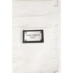Dolce & Gabbana White Cotton Loose Men Denim Jeans