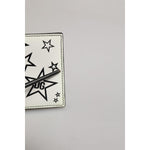 Dolce & Gabbana White Leather DG Star Logo Bifold Card Holder Wallet SMY11051