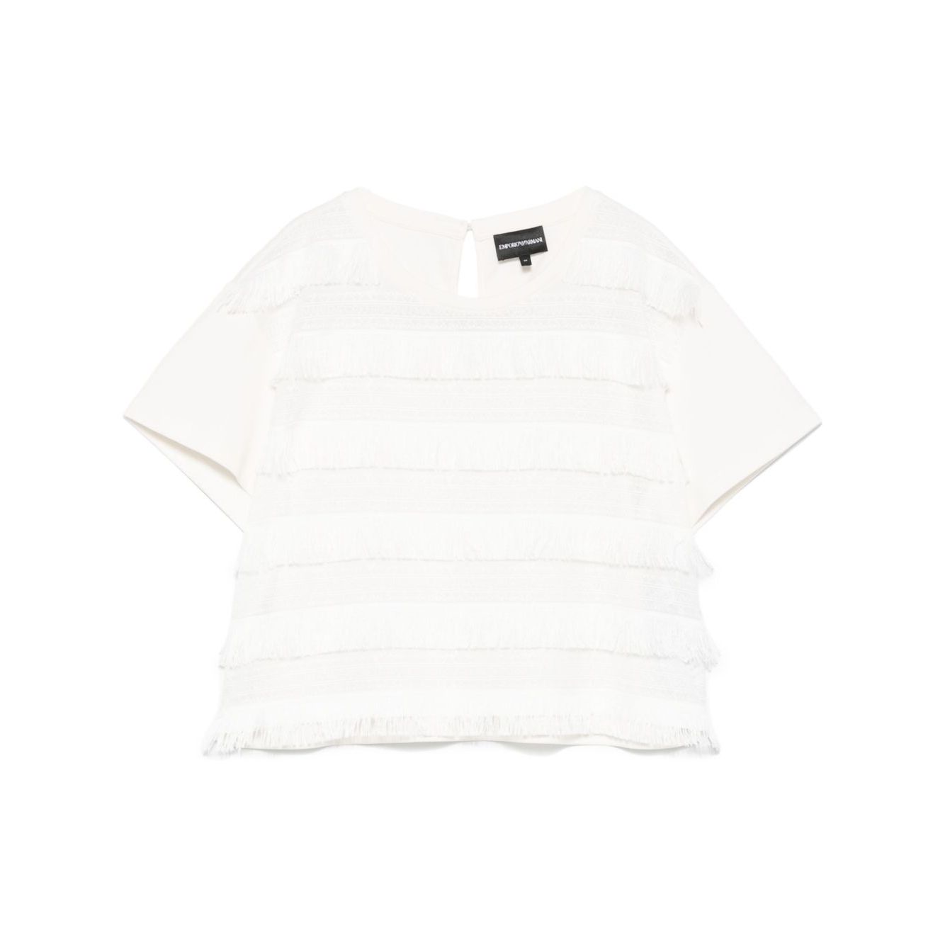 Emporio Armani T-shirt with fringes Topwear