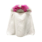 Fendi Fur Collar Cashmere Cape Jacket