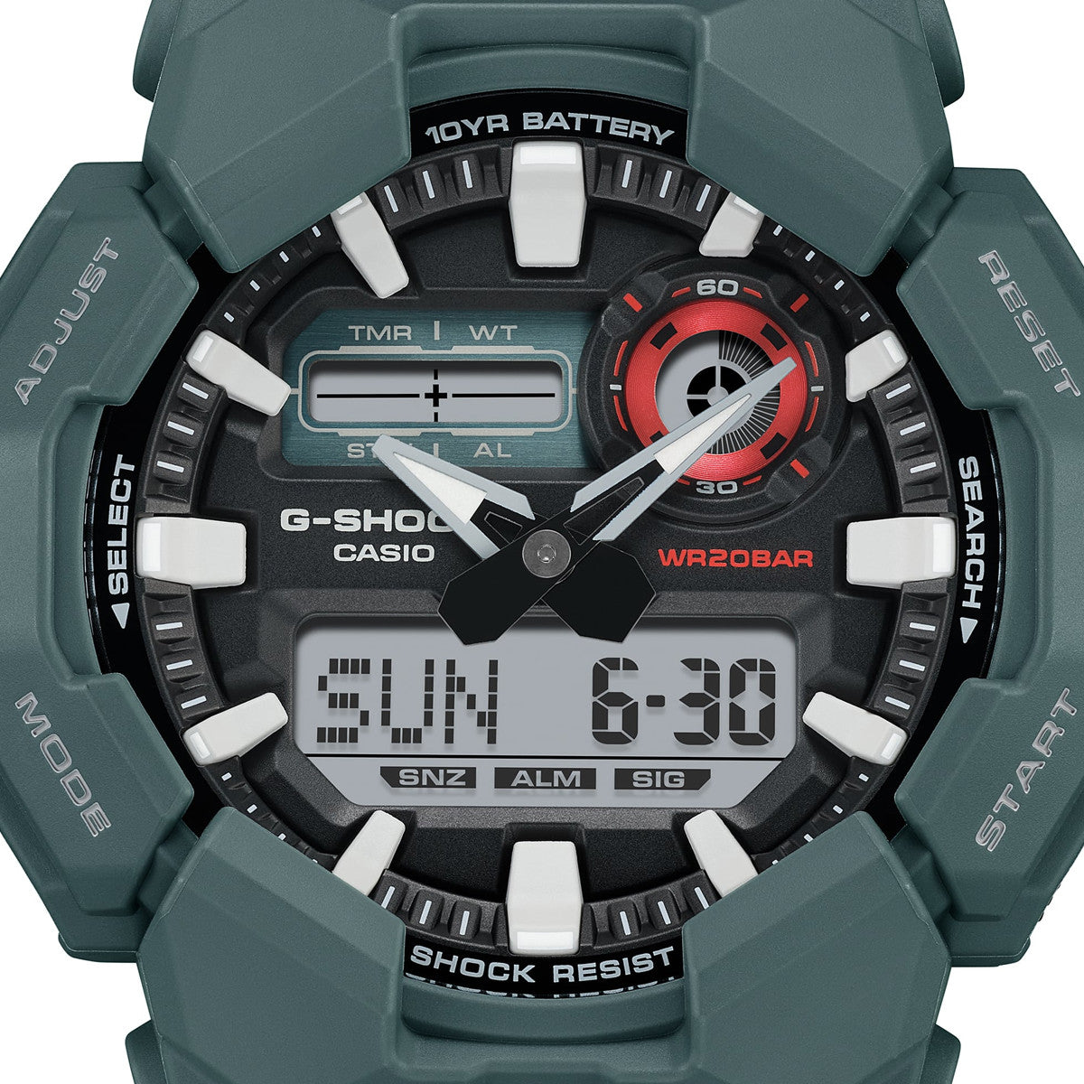 CASIO G-SHOCK Mod. NEW RUGGED BASIC Analog-Digital 10-Year Battery-3