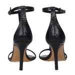 Isabel Marant Black Leather Stiletto Heels Sandals