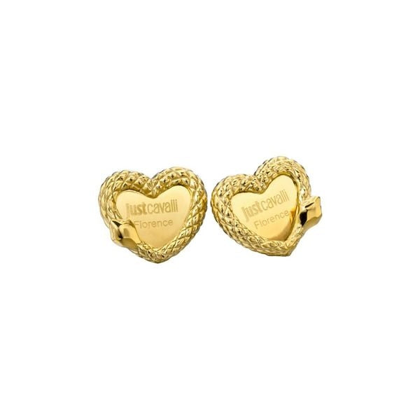 Gold heart earrings - JUST CAVALLI JEWELS JEWELRY Mod. JCER00090200