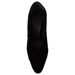 Jil Sander Black Leather Suede Block Heels Pumps Shoes LA9369-36